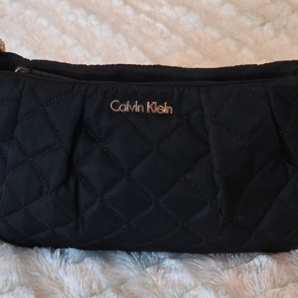 Calvin Klein Black Quilted Demi Bag